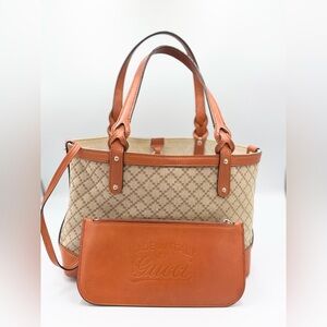 Gucci Beige and Brown Shoulder Bag